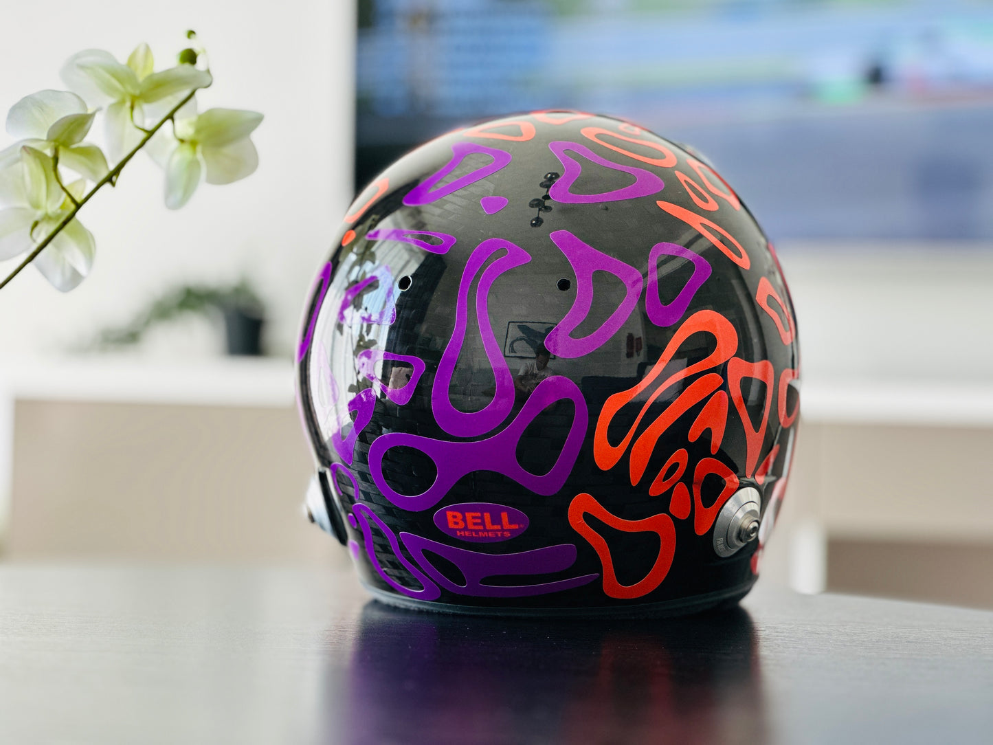 PLASMA Sticker Kit for helmet in Color scheme #2 with part FLUO (design pack) (Karting, Motorsport, Moto)
