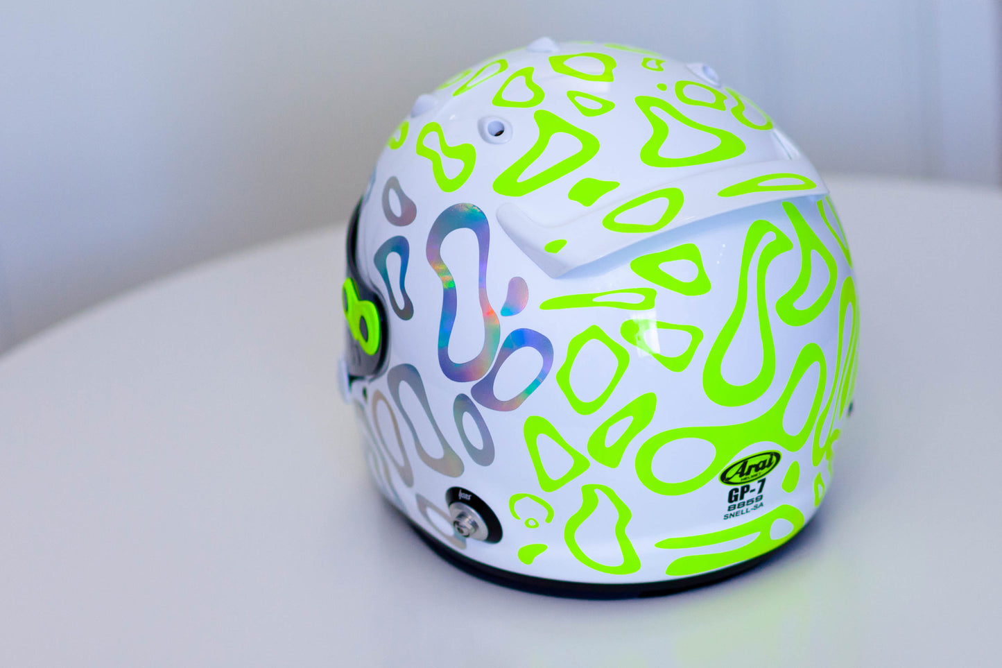 PLASMA Stickers Color scheme #1 FLUO+CHROME (design pack) (Karting, Motorsport, Moto)