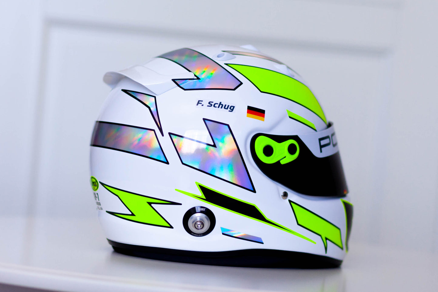 SEBRING Stickers in FLUO and CHROME for helmet (design pack) (Karting, Motorsport, Moto)