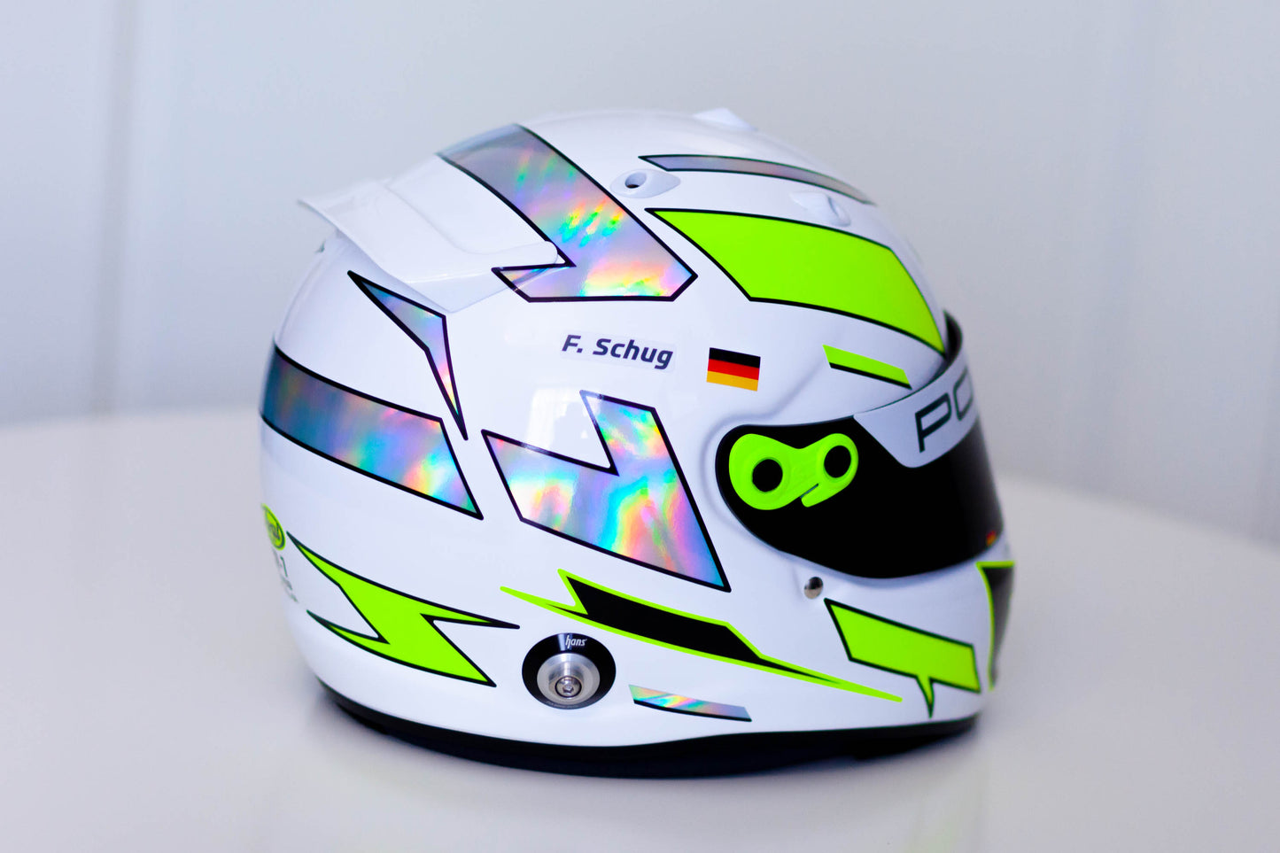 SEBRING Stickers in FLUO and CHROME for helmet (design pack) (Karting, Motorsport, Moto)