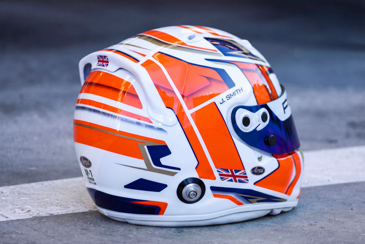 ASCARI Sticker Kit for helmet Color Scheme #3 (design pack) (Karting, Motorsport, Moto)