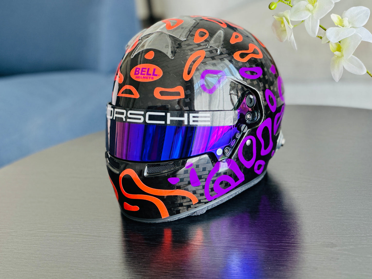 PLASMA Sticker Kit for helmet in Color scheme #2 with part FLUO (design pack) (Karting, Motorsport, Moto)