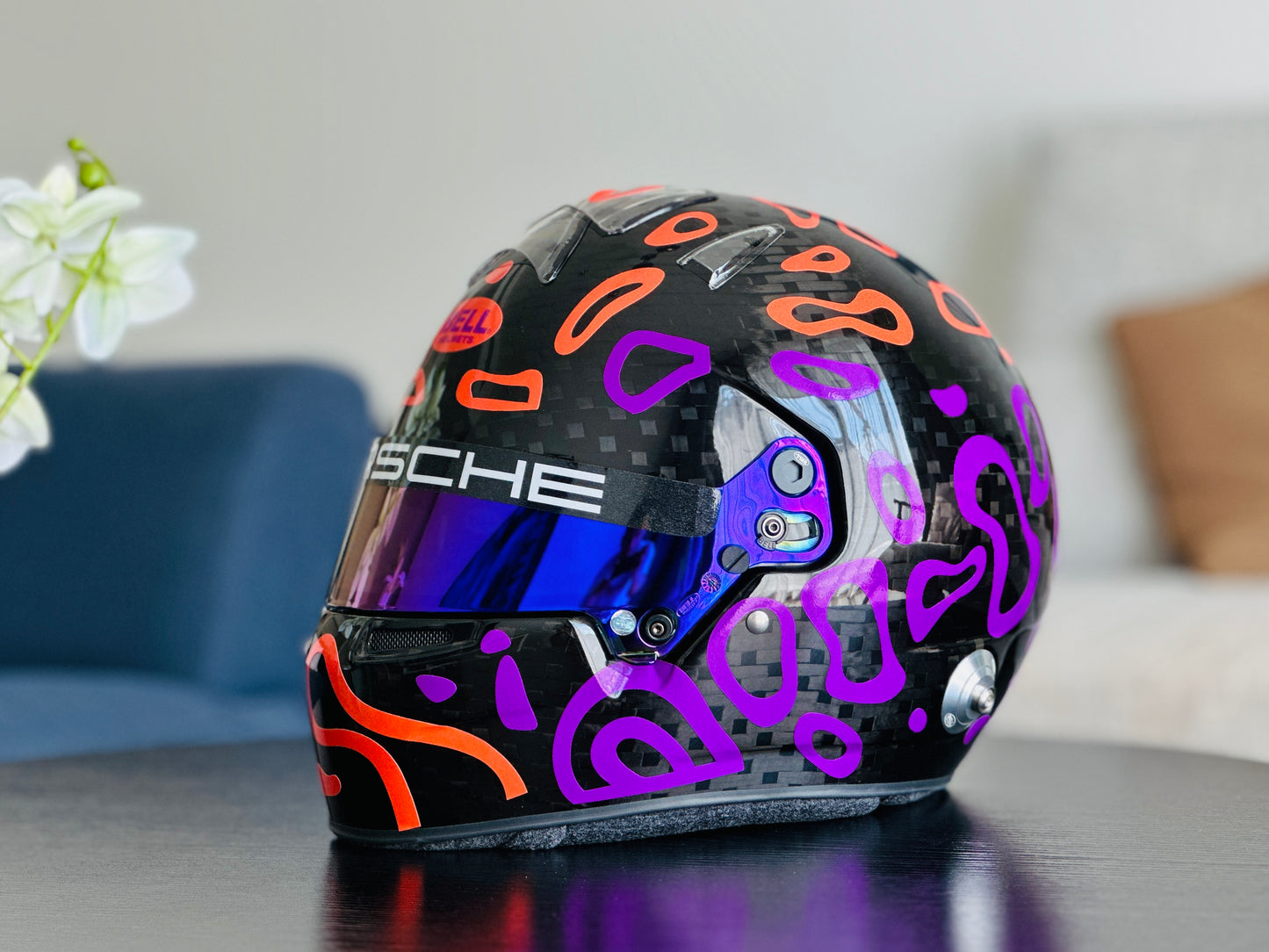 PLASMA Sticker Kit for helmet in Color scheme #2 with part FLUO (design pack) (Karting, Motorsport, Moto)
