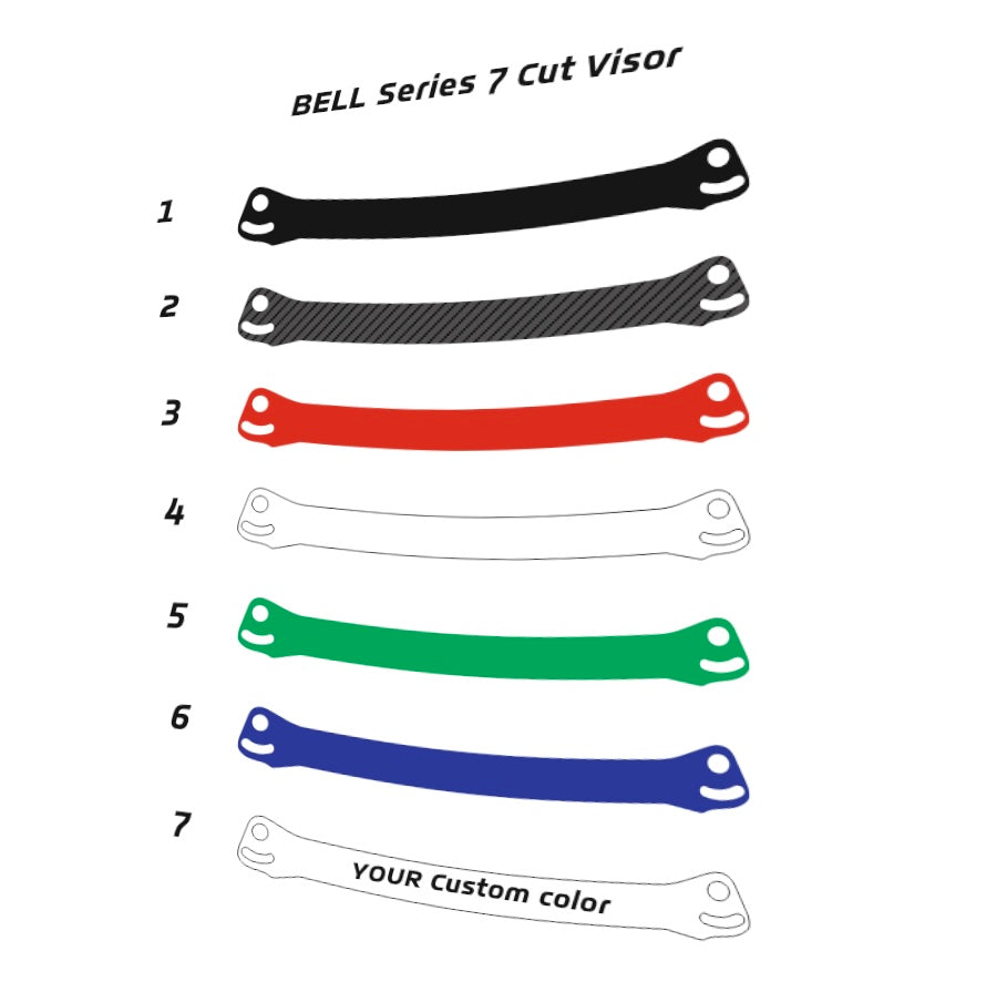 Cut Visor for Bell Carbon (Karting, Motorsport, Moto)