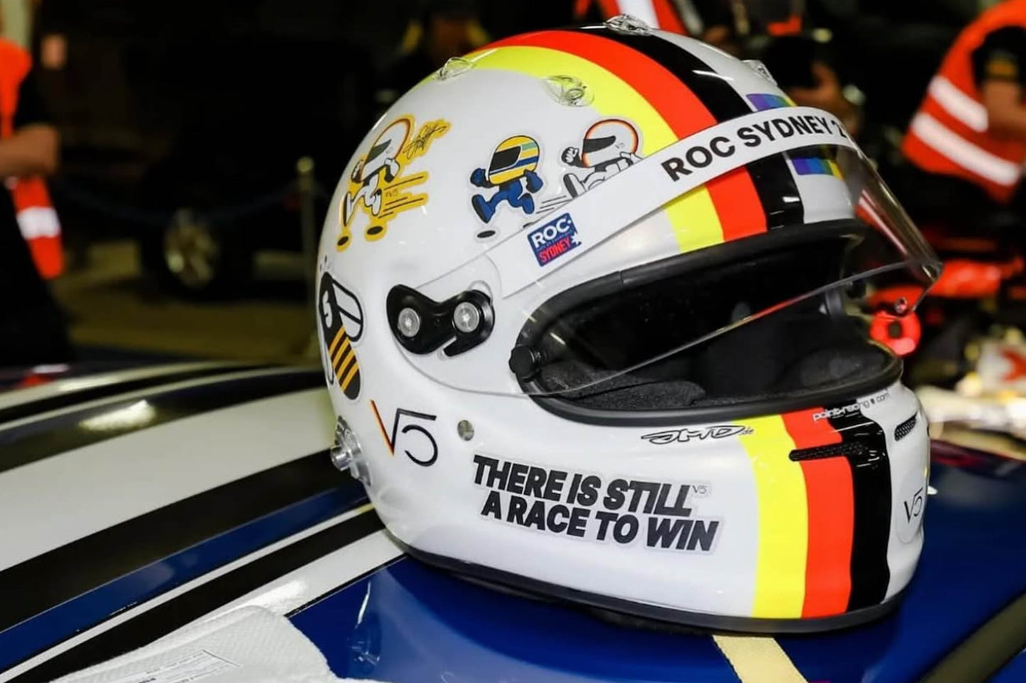 VET 25 ROC Sydney track Sticker Kit for helmet (design pack) (Karting, Motorsport, Moto)