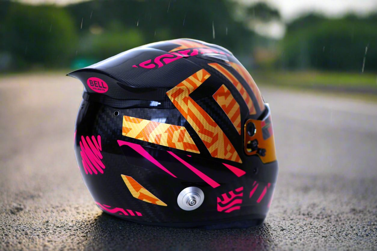 LANZ Sticker Kit with part Carbon for helmet (design pack) (Karting, Motorsport, Moto)