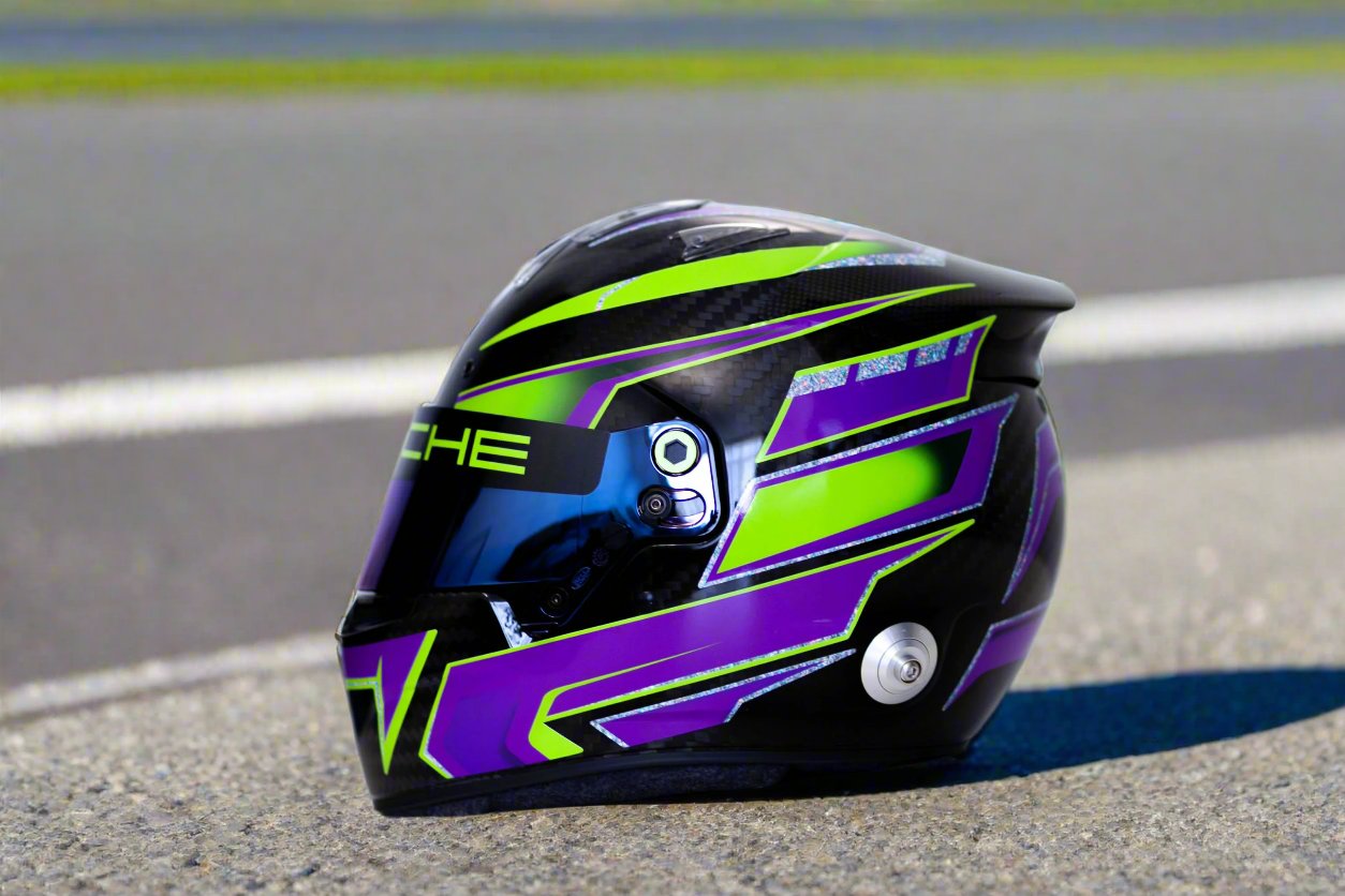 IMOLA Stickers for helmet Color scheme #3 (design pack) (Karting, Motorsport, Moto)