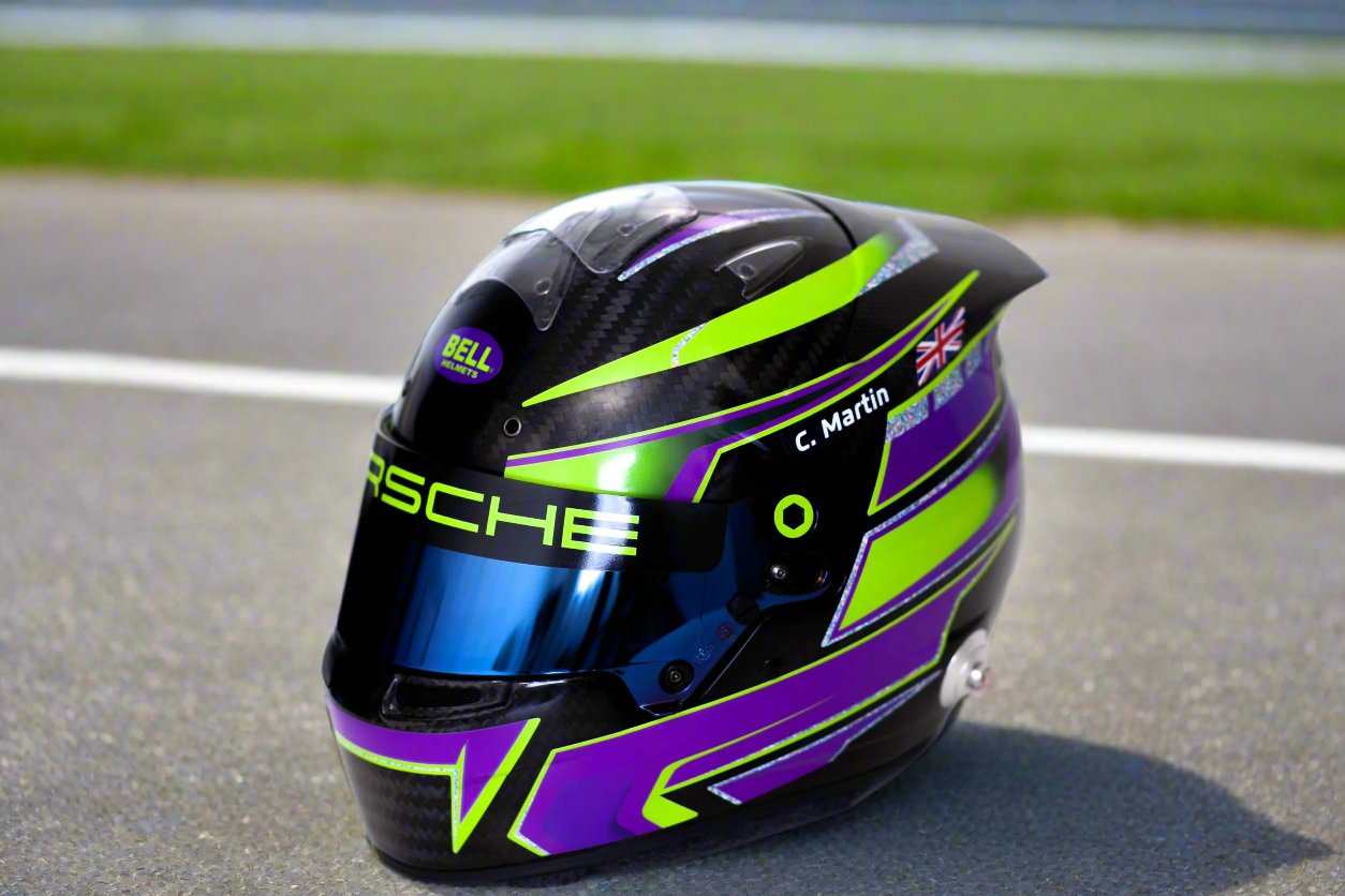 IMOLA Stickers for helmet Color scheme #3 (design pack) (Karting, Motorsport, Moto)