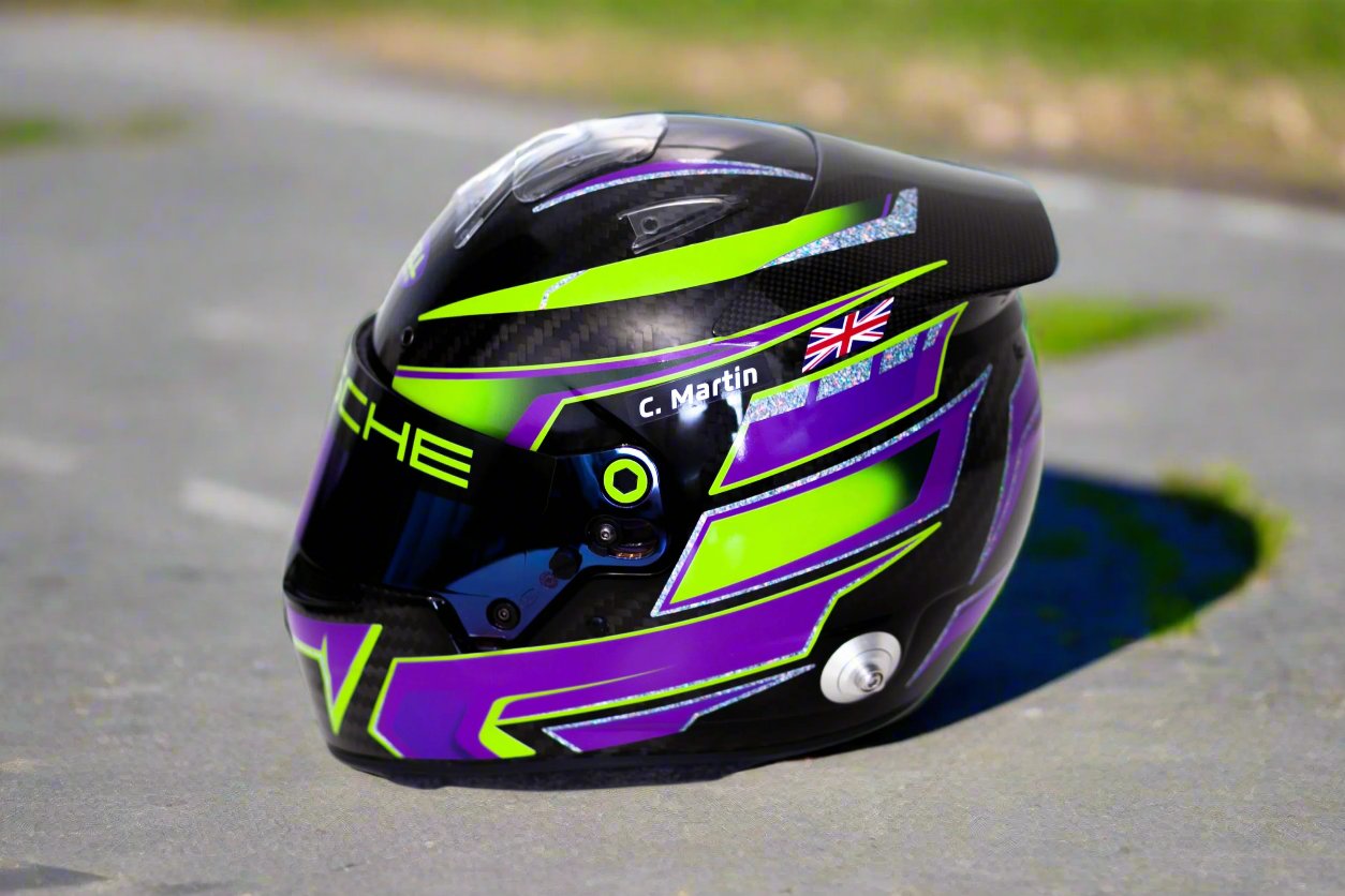 IMOLA Stickers for helmet Color scheme #3 (design pack) (Karting, Motorsport, Moto)