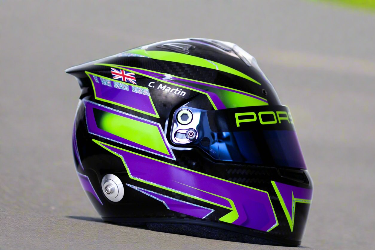 IMOLA Stickers for helmet Color scheme #3 (design pack) (Karting, Motorsport, Moto)