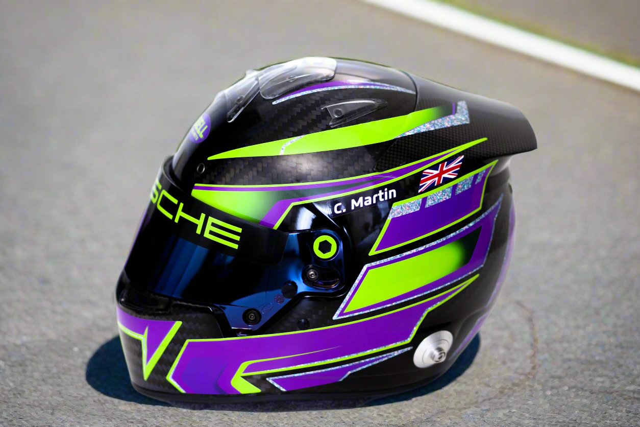IMOLA Stickers for helmet Color scheme #3 (design pack) (Karting, Motorsport, Moto)