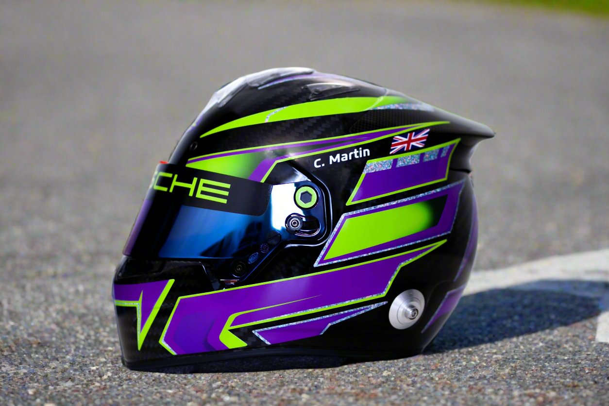 IMOLA Stickers for helmet Color scheme #3 (design pack) (Karting, Motorsport, Moto)