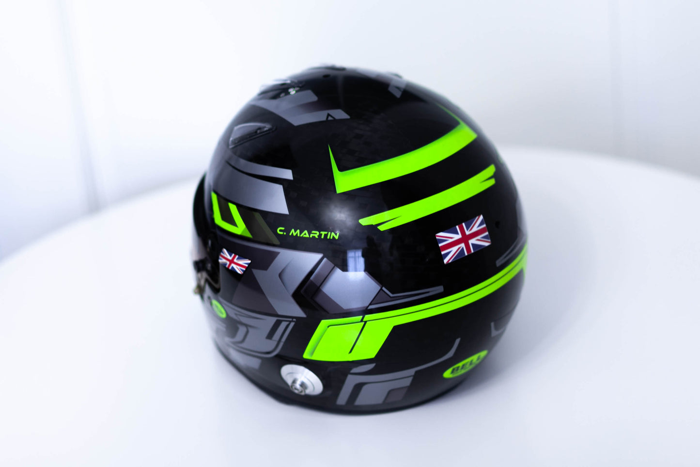 LONATO Sticker Kit for helmet Color Scheme #5 FLUO BLACK helmet (design pack) (Karting, Motorsport, Moto)