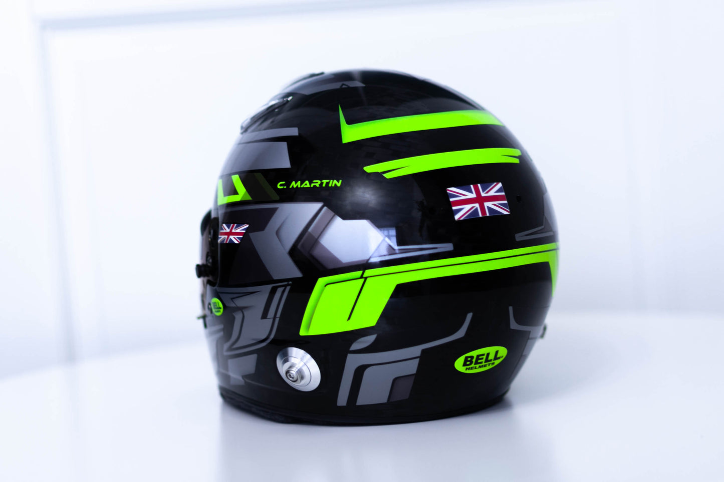 LONATO Sticker Kit for helmet Color Scheme #5 FLUO BLACK helmet (design pack) (Karting, Motorsport, Moto)