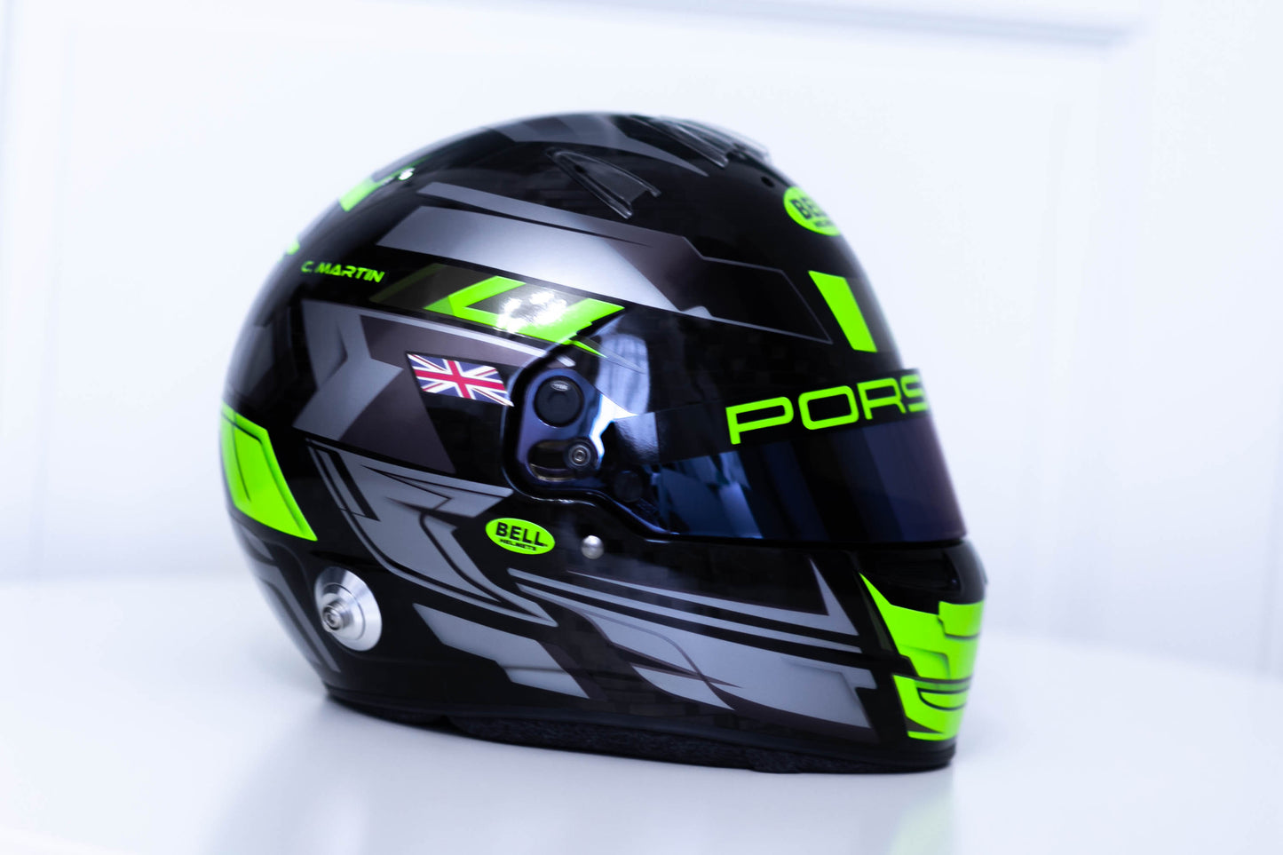 LONATO Sticker Kit for helmet Color Scheme #5 FLUO BLACK helmet (design pack) (Karting, Motorsport, Moto)