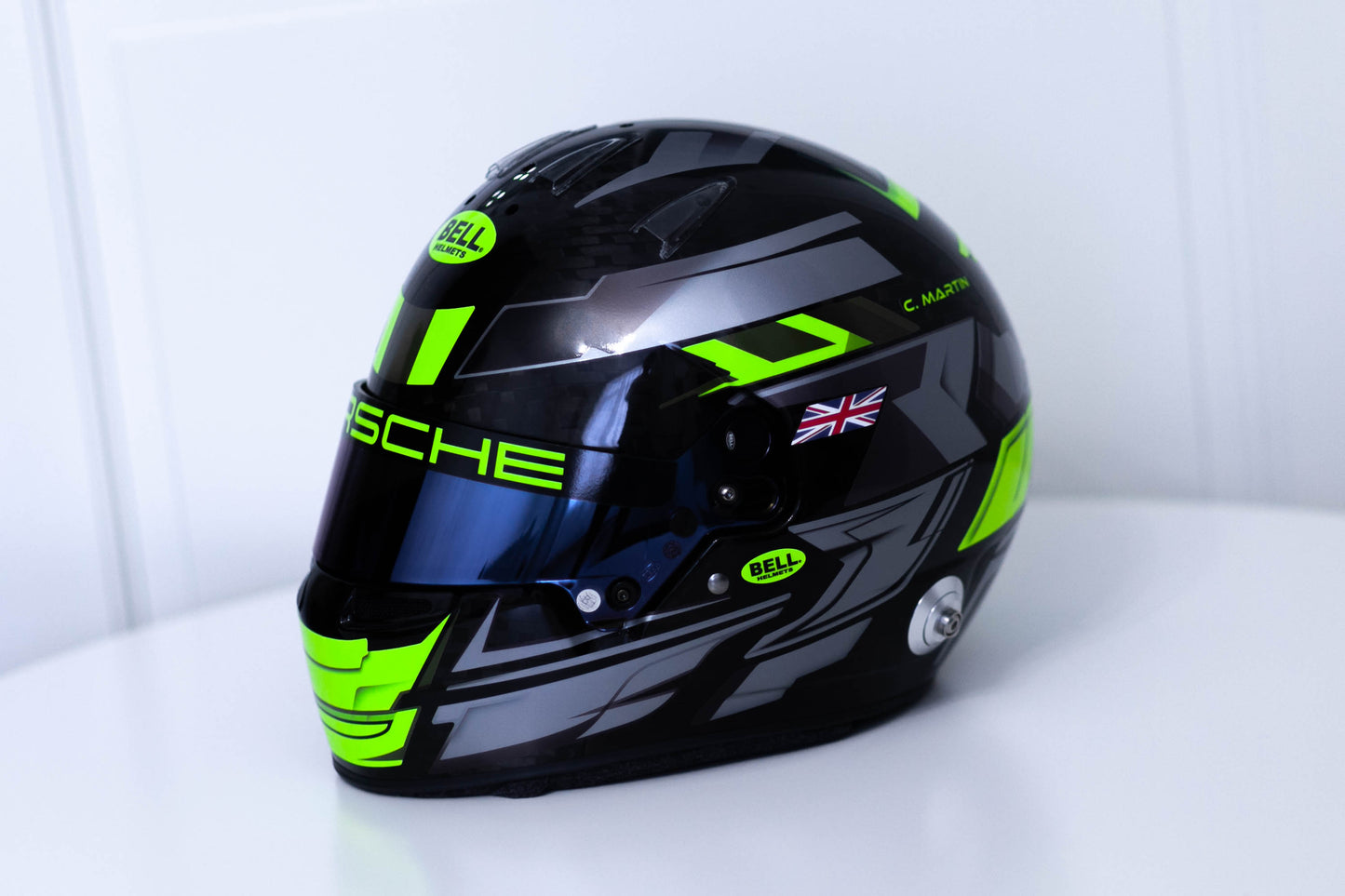 LONATO Sticker Kit for helmet Color Scheme #5 FLUO BLACK helmet (design pack) (Karting, Motorsport, Moto)