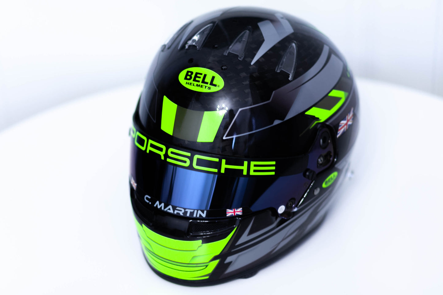 LONATO Sticker Kit for helmet Color Scheme #5 FLUO BLACK helmet (design pack) (Karting, Motorsport, Moto)