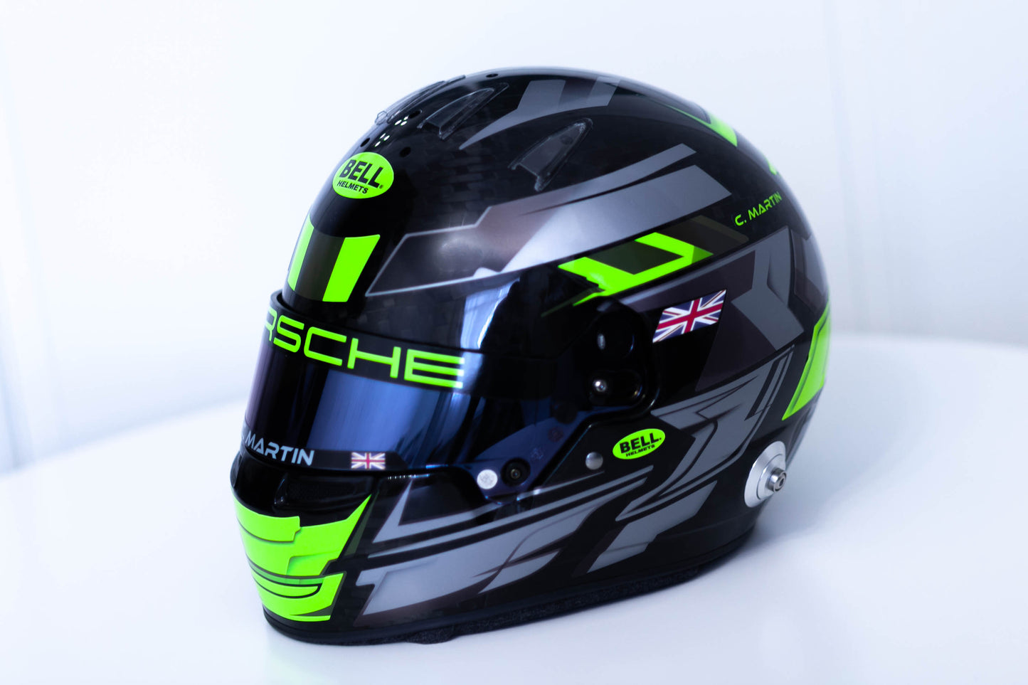 LONATO Sticker Kit for helmet Color Scheme #5 FLUO BLACK helmet (design pack) (Karting, Motorsport, Moto)