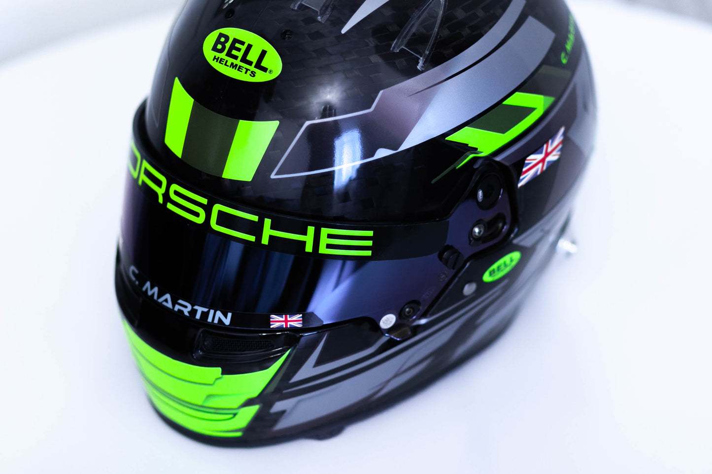 LONATO Sticker Kit for helmet Color Scheme #5 FLUO BLACK helmet (design pack) (Karting, Motorsport, Moto)