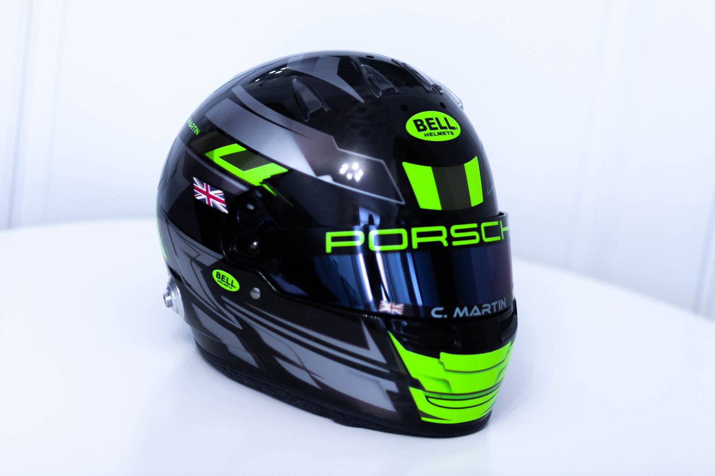 LONATO Sticker Kit for helmet Color Scheme #5 FLUO BLACK helmet (design pack) (Karting, Motorsport, Moto)
