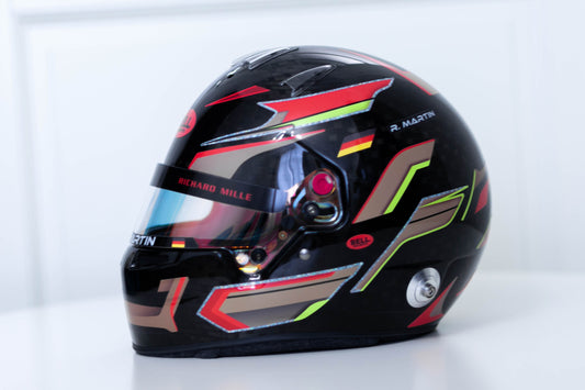 GRANDA Sticker Kit for helmet Color Scheme #2 with Glitter look borders (design pack) (Karting, Motorsport, Moto)