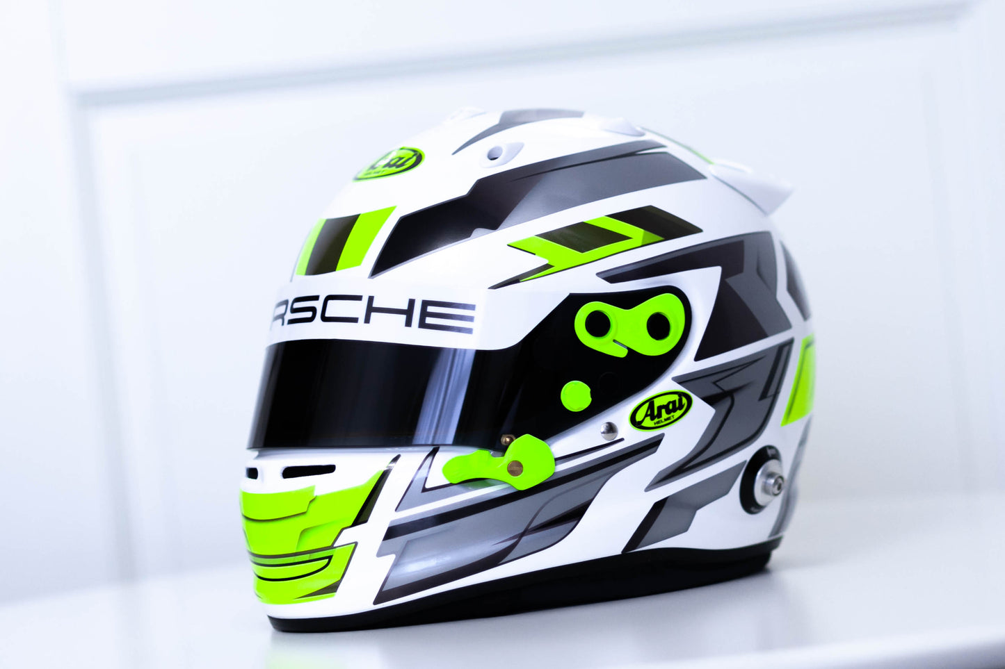 LONATO Sticker Kit for helmet Color Scheme #4 FLUO WHITE helmet (design pack) (Karting, Motorsport, Moto)
