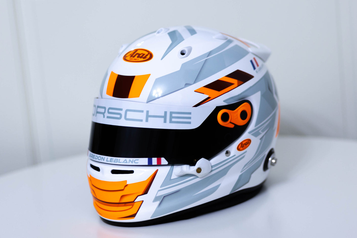 LONATO Sticker Kit for helmet Color Scheme #6 FLUO WHITE helmet (design pack) (Karting, Motorsport, Moto)