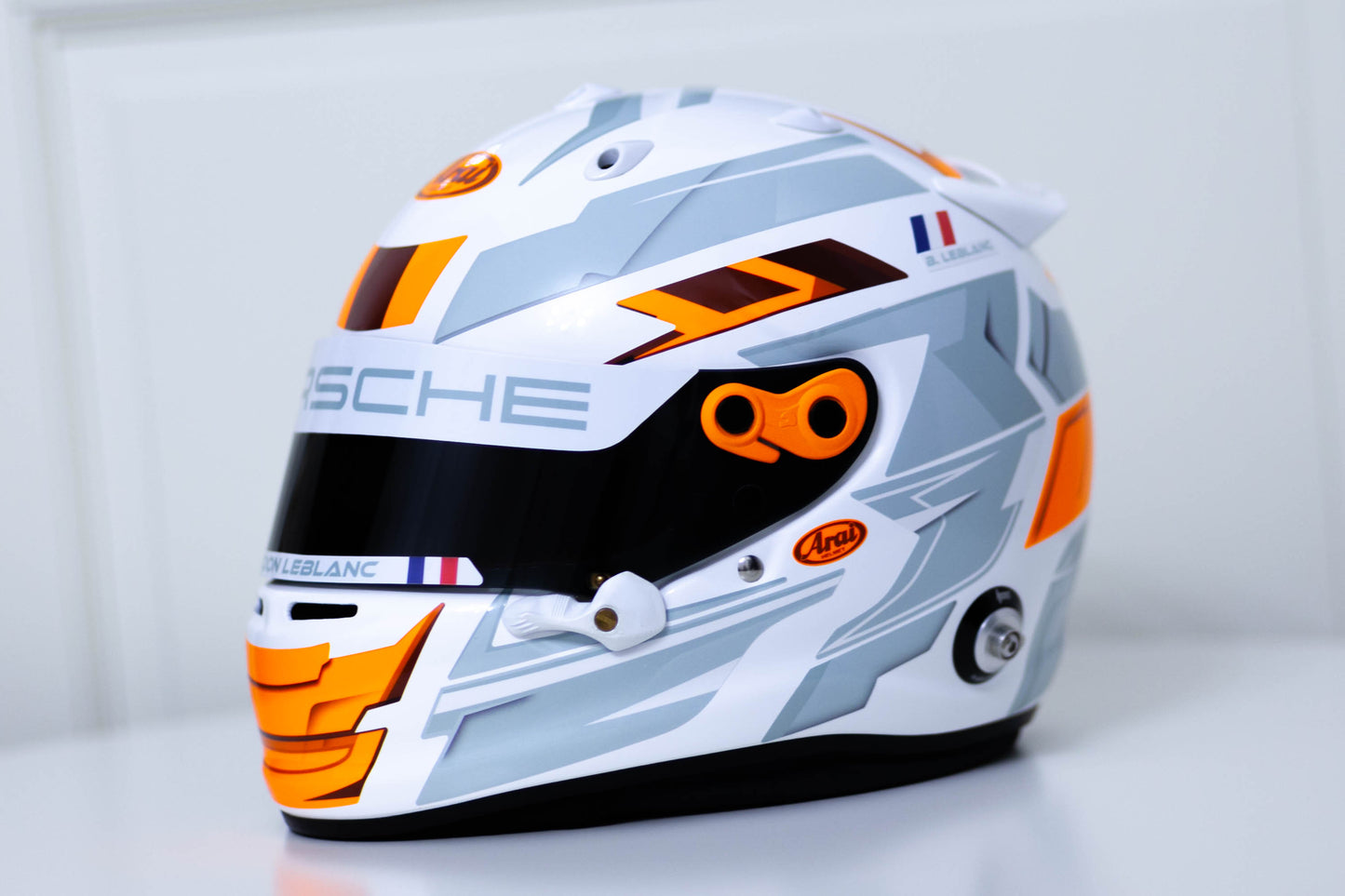 LONATO Sticker Kit for helmet Color Scheme #6 FLUO WHITE helmet (design pack) (Karting, Motorsport, Moto)