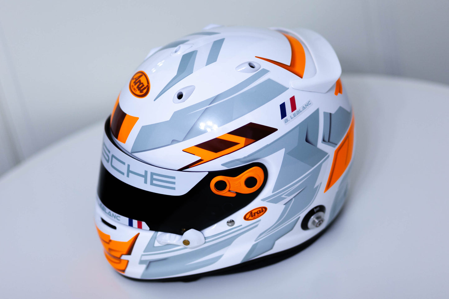 LONATO Sticker Kit for helmet Color Scheme #6 FLUO WHITE helmet (design pack) (Karting, Motorsport, Moto)