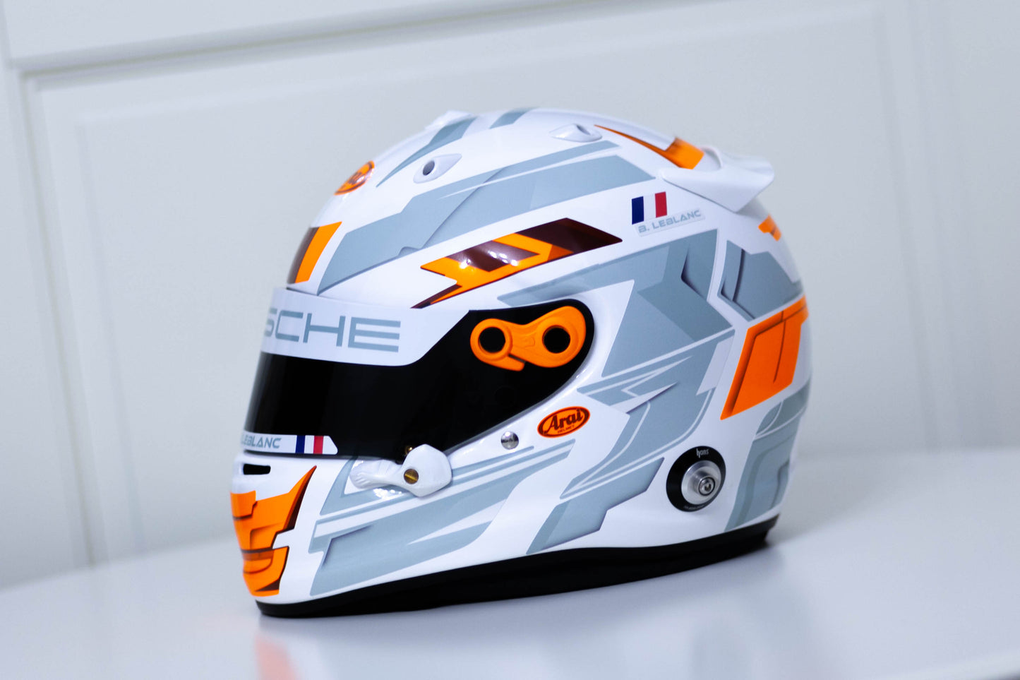 LONATO Sticker Kit for helmet Color Scheme #6 FLUO WHITE helmet (design pack) (Karting, Motorsport, Moto)