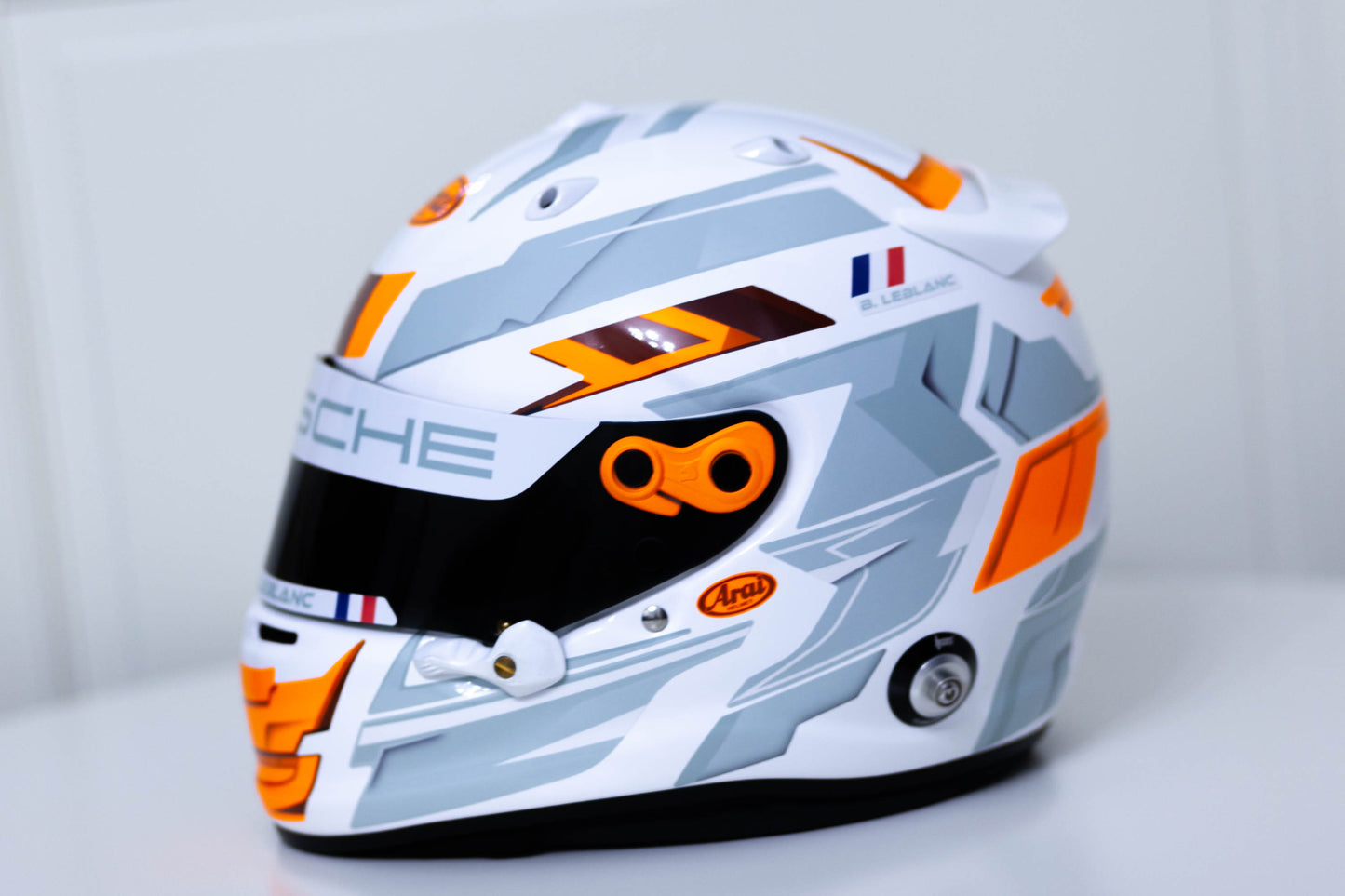 LONATO Sticker Kit for helmet Color Scheme #6 FLUO WHITE helmet (design pack) (Karting, Motorsport, Moto)