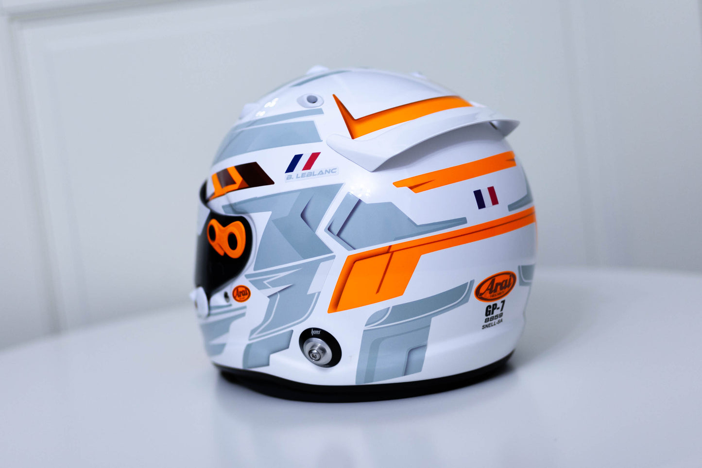 LONATO Sticker Kit for helmet Color Scheme #6 FLUO WHITE helmet (design pack) (Karting, Motorsport, Moto)