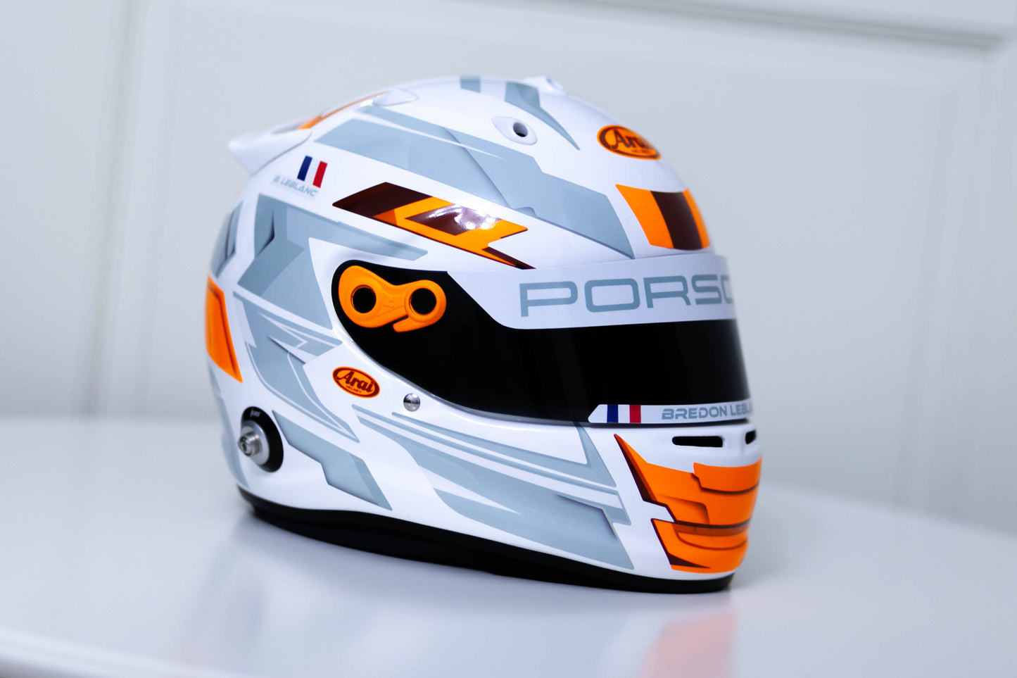LONATO Sticker Kit for helmet Color Scheme #6 FLUO WHITE helmet (design pack) (Karting, Motorsport, Moto)