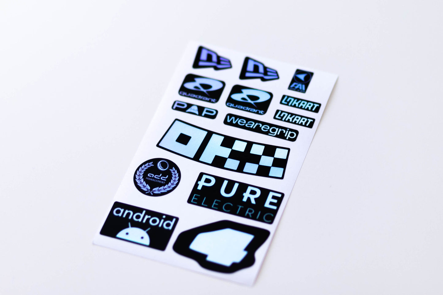 LANDO 2025 Sponsors Sticker Kit for helmet (design pack) (Karting, Motorsport, Moto)