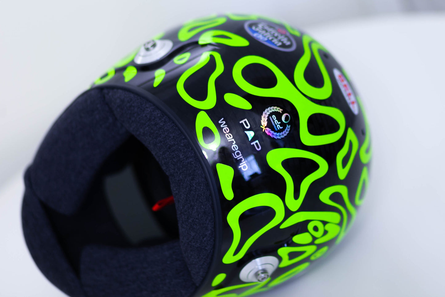 LANDO 2024 FLUO Sticker Kit for helmet (design pack) (Karting, Motorsport, Moto)