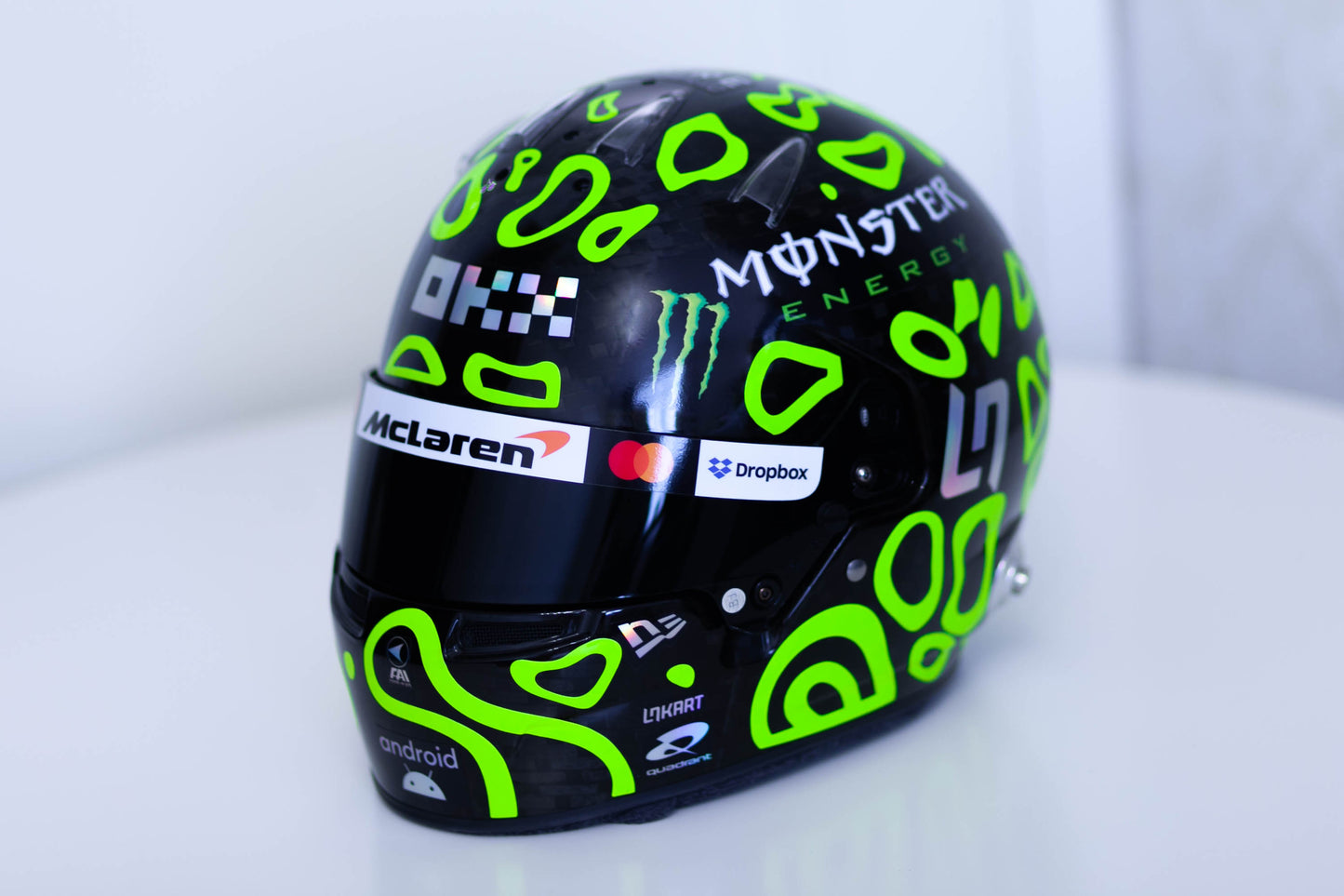 LANDO 2024 FLUO Sticker Kit for helmet (design pack) (Karting, Motorsport, Moto)