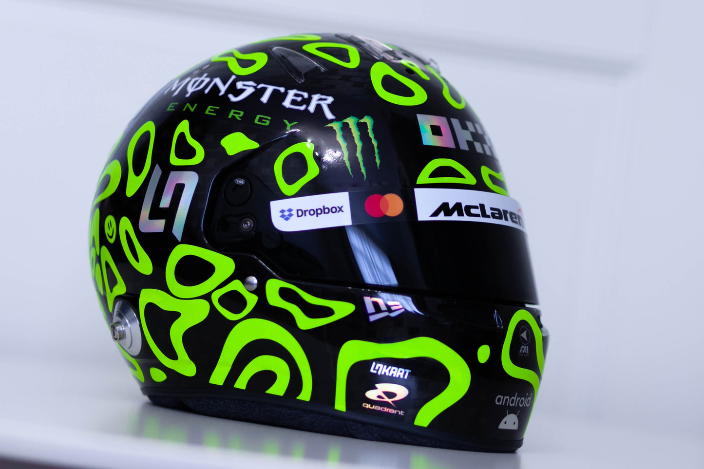 LANDO 2024 FLUO Sticker Kit for helmet (design pack) (Karting, Motorsport, Moto)