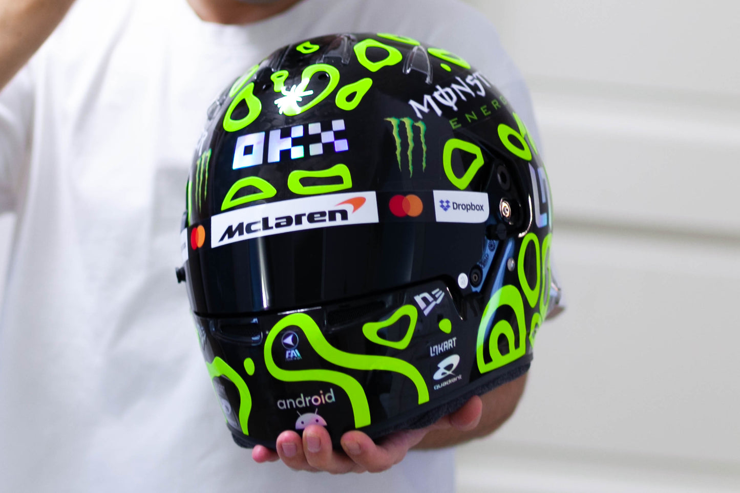 LANDO 2024 FLUO Sticker Kit for helmet (design pack) (Karting, Motorsport, Moto)