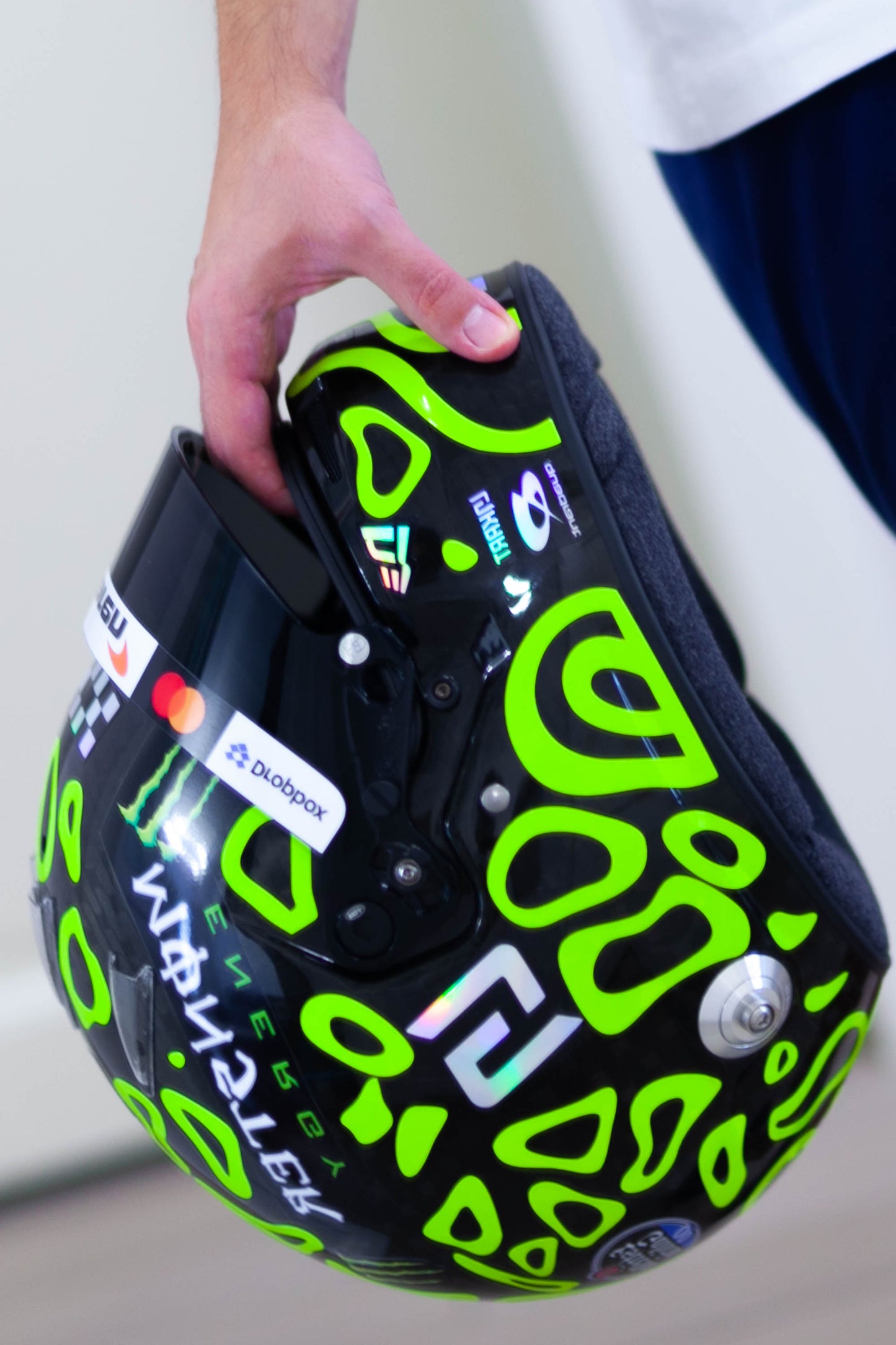 LANDO 2024 FLUO Sticker Kit for helmet (design pack) (Karting, Motorsport, Moto)
