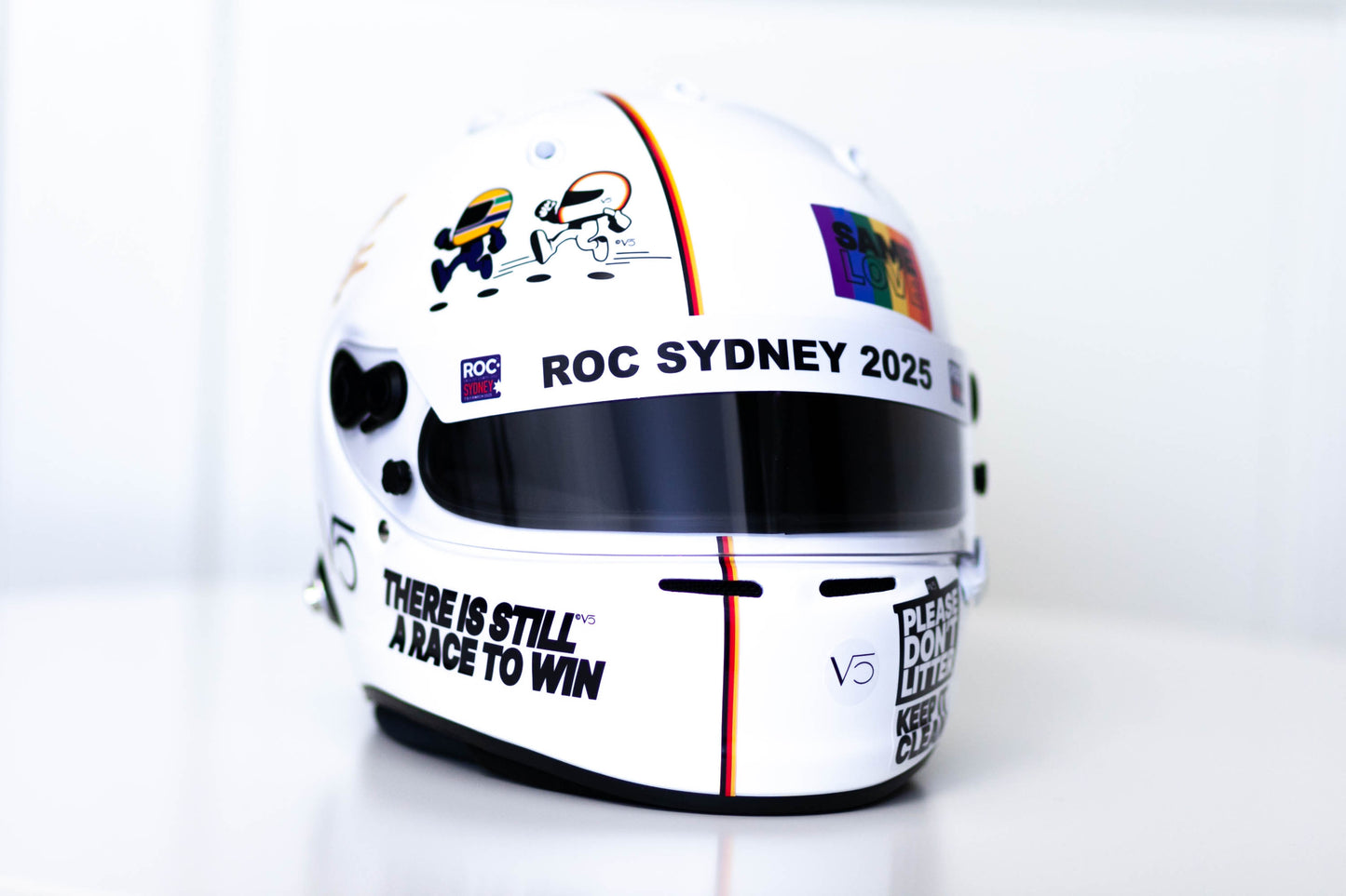 VET 25 ROC Sydney track Sticker Kit for helmet (design pack) (Karting, Motorsport, Moto)