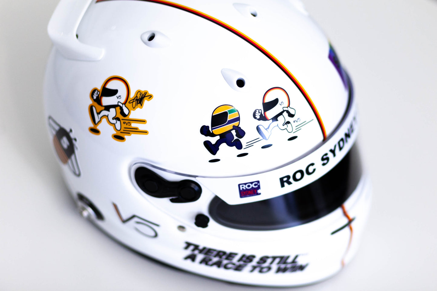 VET 25 ROC Sydney track Sticker Kit for helmet (design pack) (Karting, Motorsport, Moto)