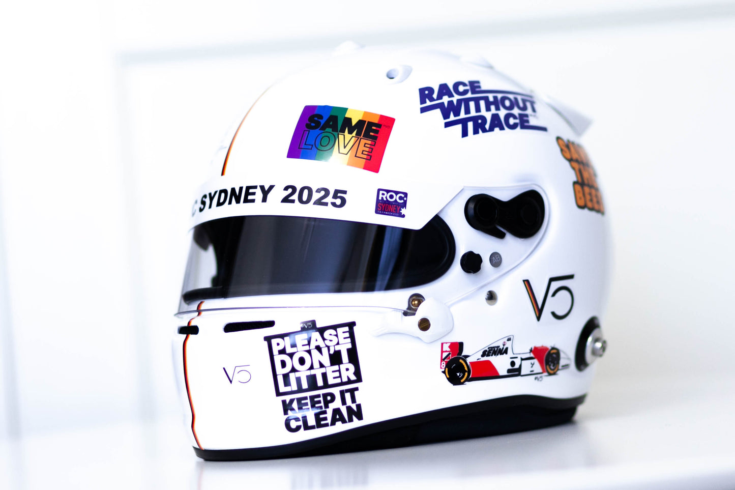 VET 25 ROC Sydney track Sticker Kit for helmet (design pack) (Karting, Motorsport, Moto)