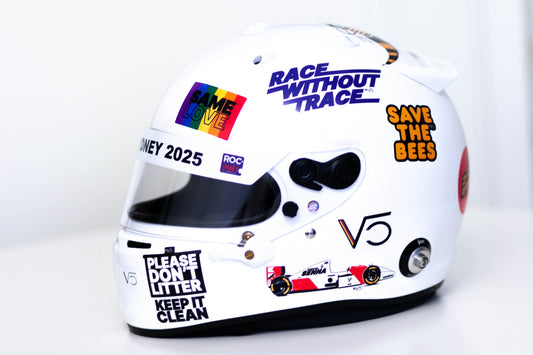 VET 25 ROC Sydney track Sticker Kit for helmet (design pack) (Karting, Motorsport, Moto)