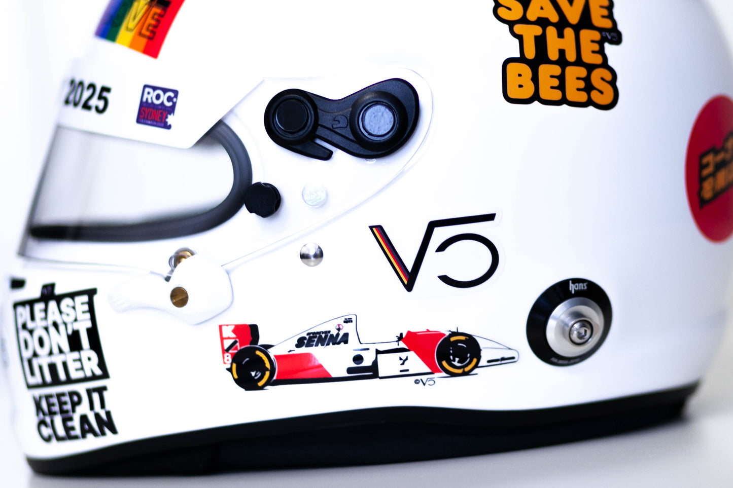 VET 25 ROC Sydney track Sticker Kit for helmet (design pack) (Karting, Motorsport, Moto)