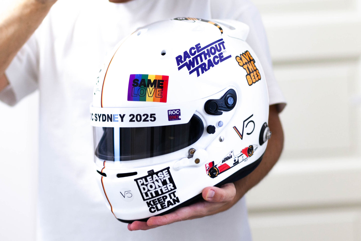 VET 25 ROC Sydney track Sticker Kit for helmet (design pack) (Karting, Motorsport, Moto)
