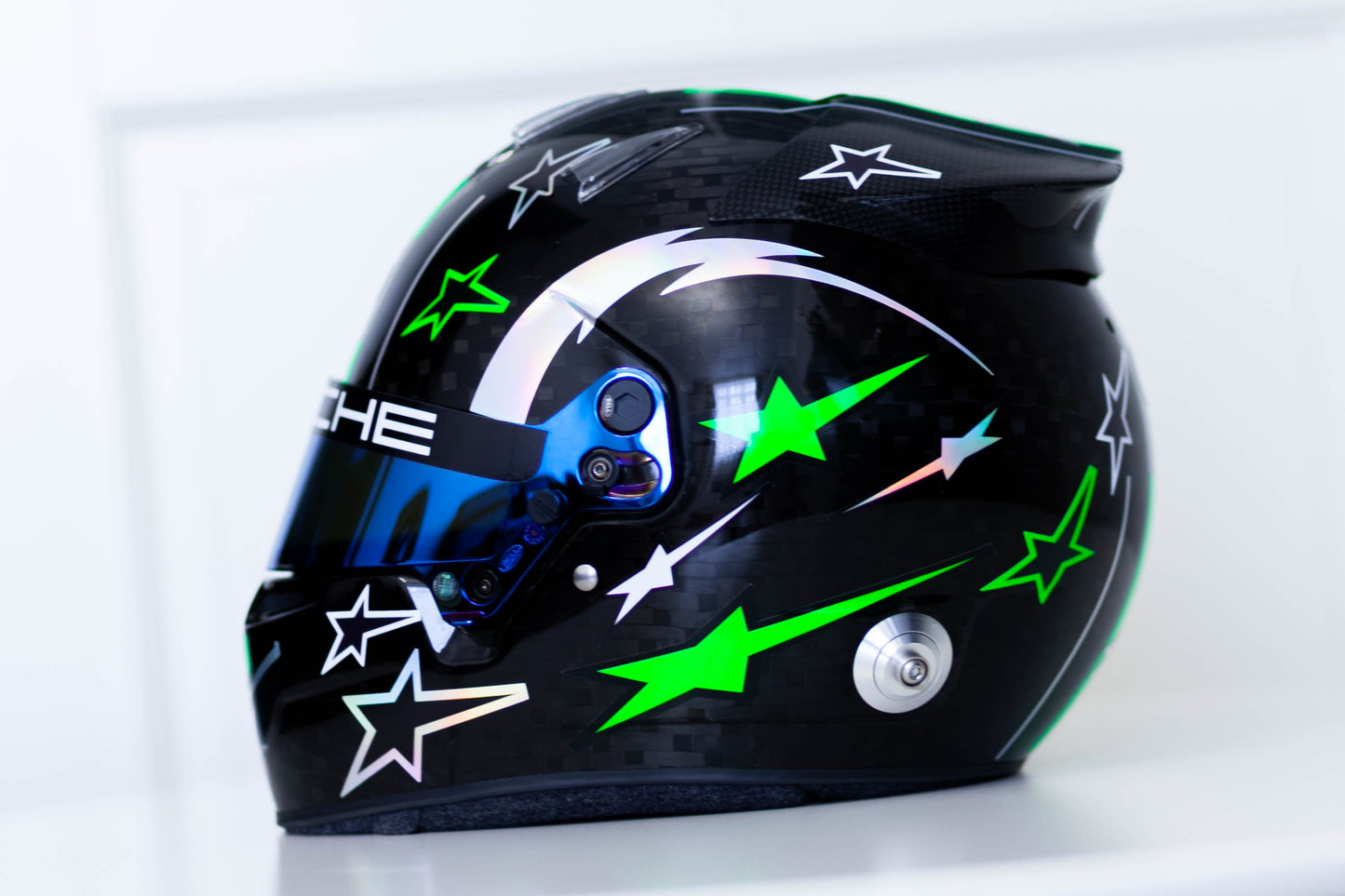 HULK Sticker Kit with part FLUO for helmet v.2 (design pack) (Karting, Motorsport, Moto)