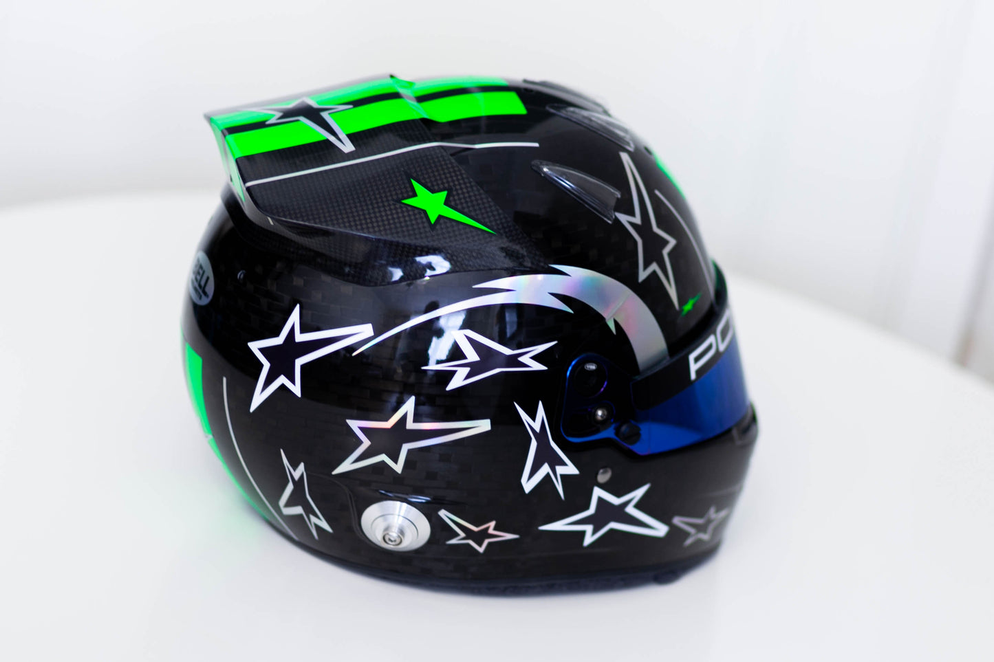 HULK Sticker Kit with part FLUO for helmet v.2 (design pack) (Karting, Motorsport, Moto)