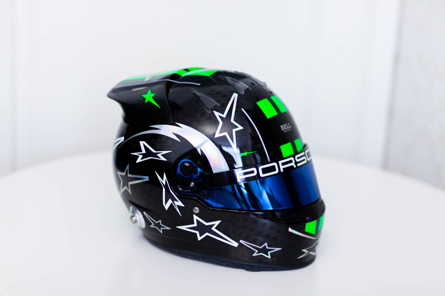 HULK Sticker Kit with part FLUO for helmet v.2 (design pack) (Karting, Motorsport, Moto)