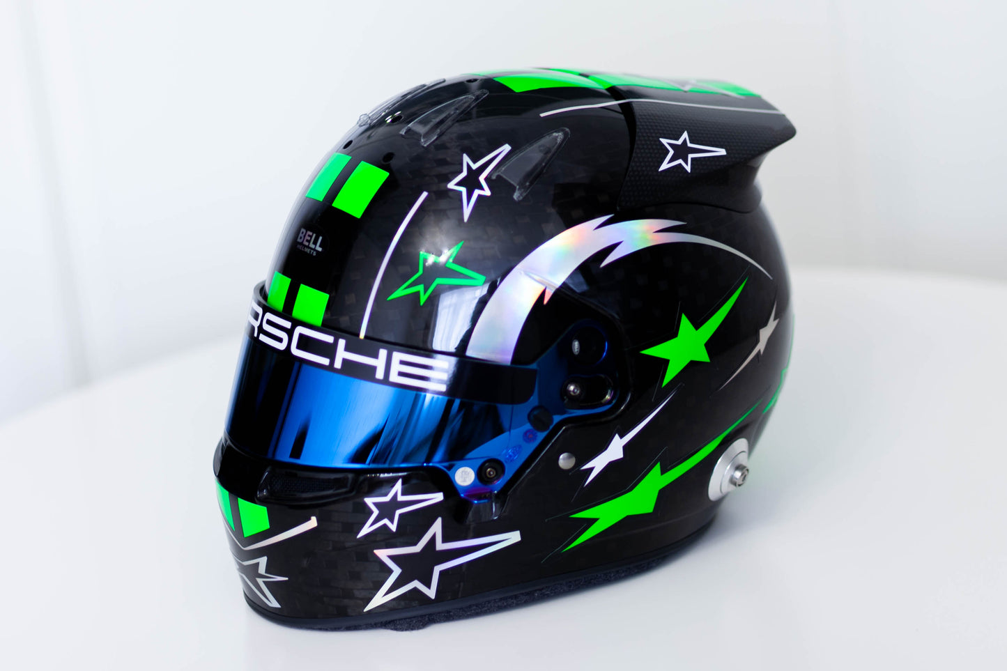 HULK Sticker Kit with part FLUO for helmet v.2 (design pack) (Karting, Motorsport, Moto)