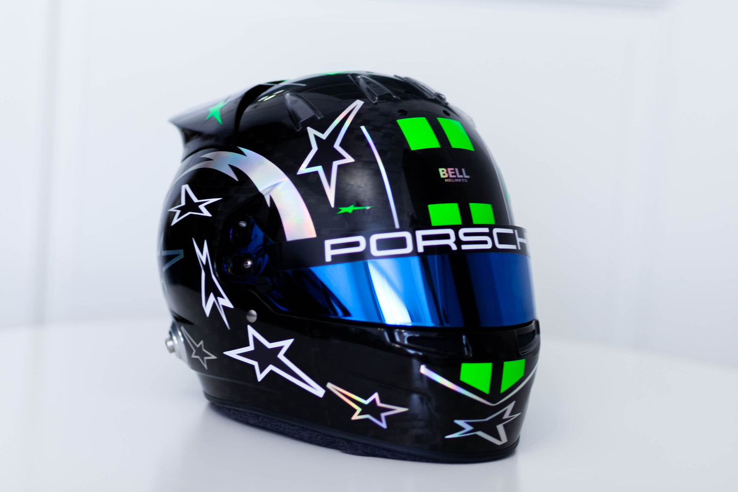 HULK Sticker Kit with part FLUO for helmet v.2 (design pack) (Karting, Motorsport, Moto)